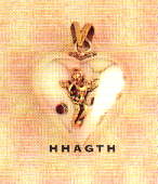 Angel overlay on sphere w/garnet